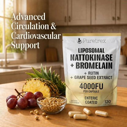 Liposomal Nattokinase 4000FU + Bromelain – Circulation & Heart Support
