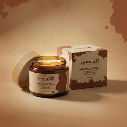 Beef Tallow Face & Body Cream – Collagen, Manuka Honey & Emu Oil