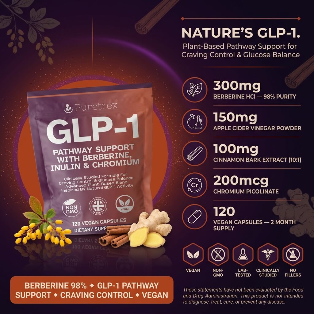 GLP-1 Support Complex – Berberine, Inulin & Chromium Formula