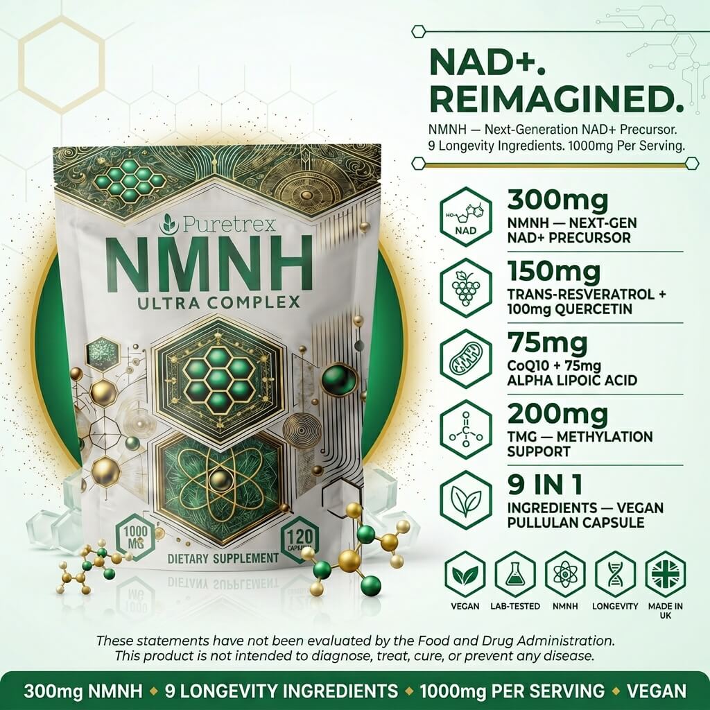 NMNH Ultra Complex Capsules – 1000mg NAD+ Support Formula