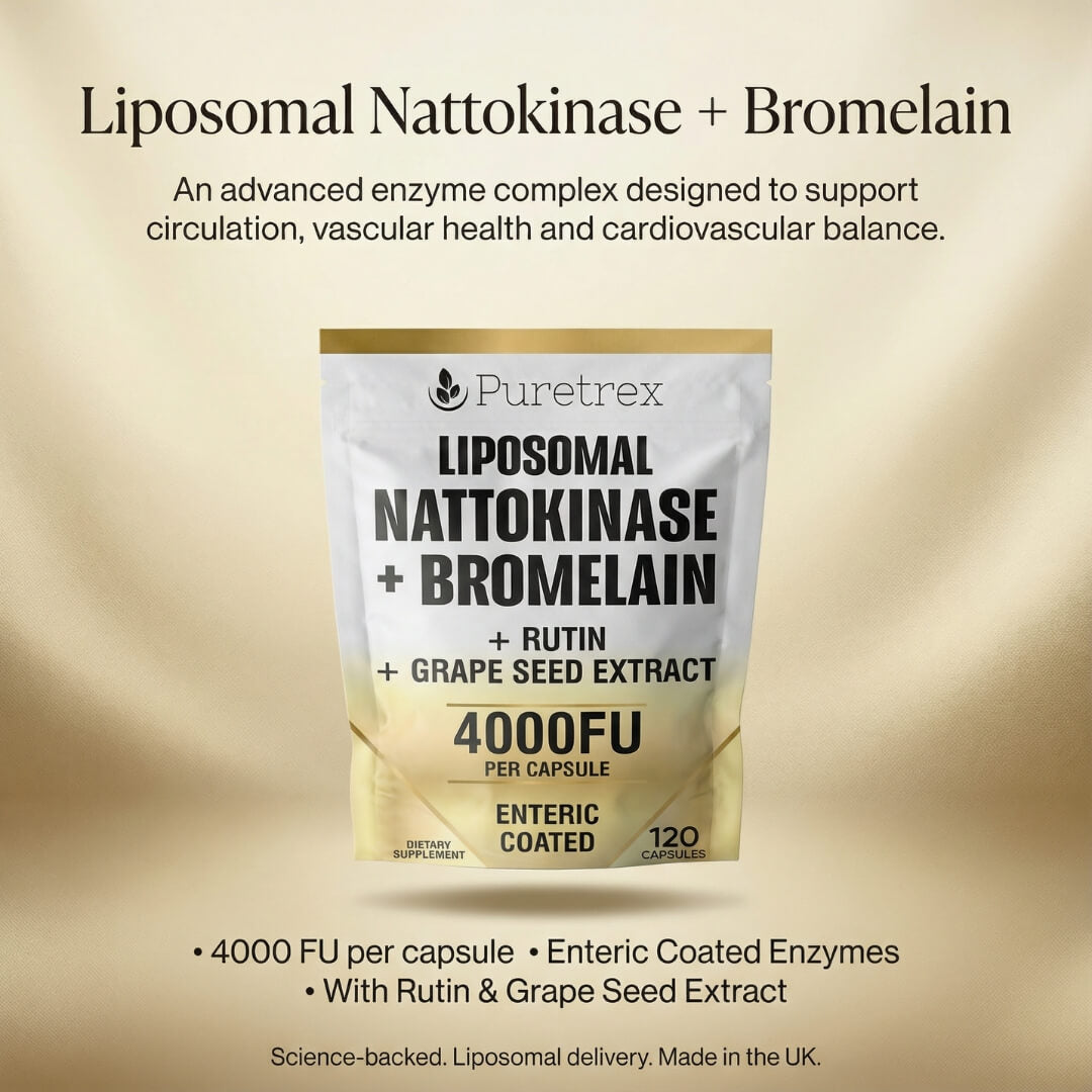 Liposomal Nattokinase 4000FU + Bromelain - supplement facts and ingredients