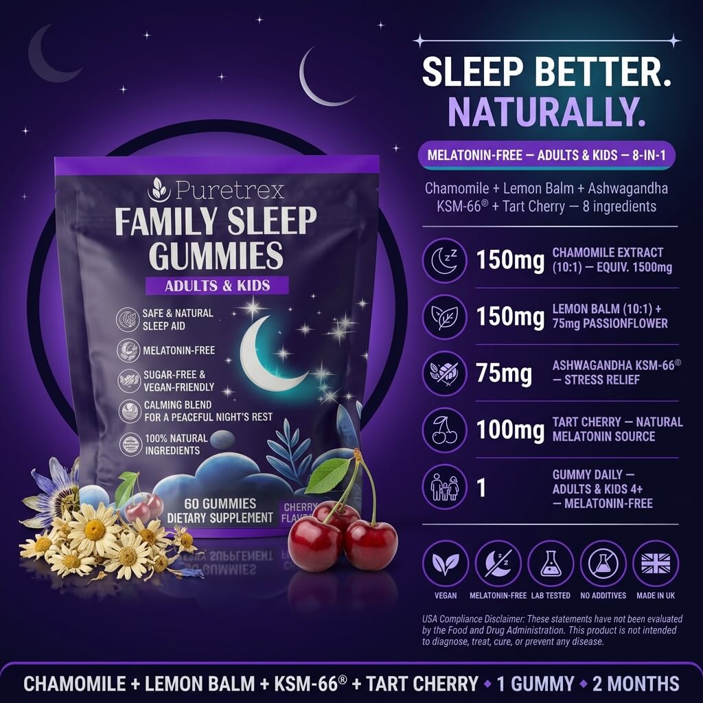 Family Sleep Gummies – for Adults & Kids (4+)