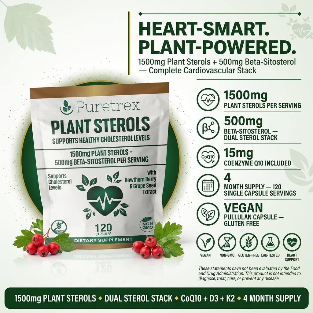 Plant Sterols Complex – 120 Capsules