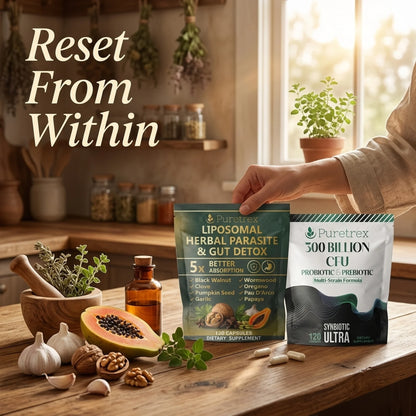 Gut Reset Protocol — Herbal Cleanse Capsules + 300 Billion CFU Probiotic