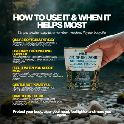 Oil of Oregano with Black Seed Oil 6000mg