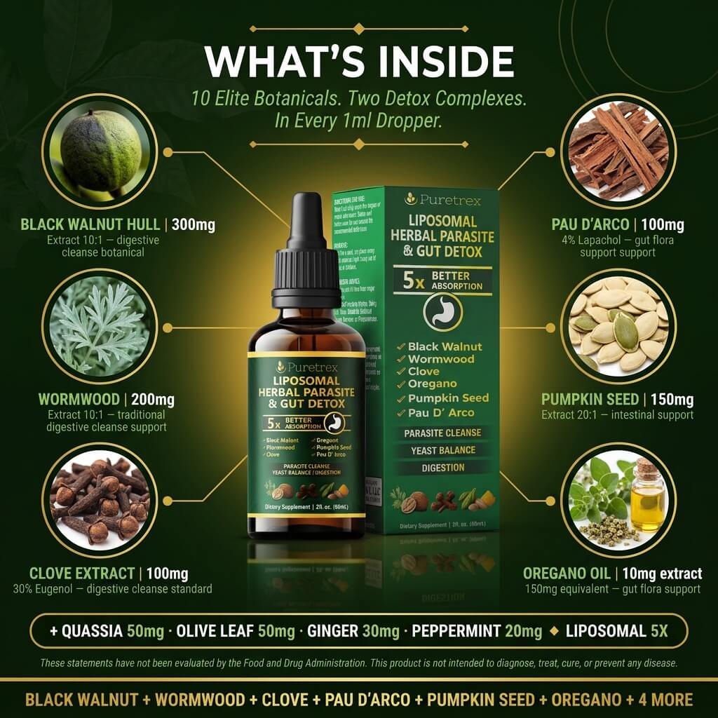 Liposomal Herbal Gut Cleanse Drops – Advanced Digestive Support