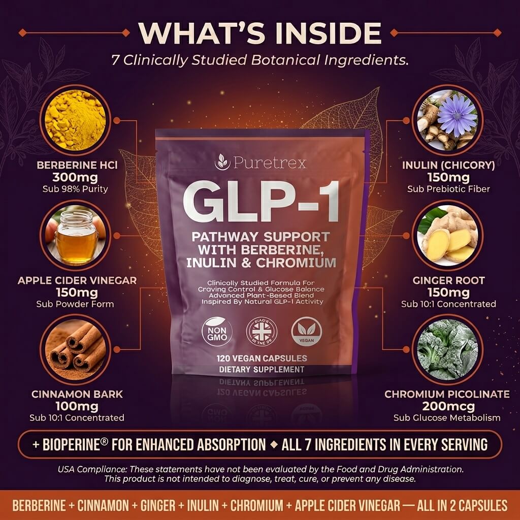 GLP-1 Support Complex – Berberine, Inulin & Chromium Formula