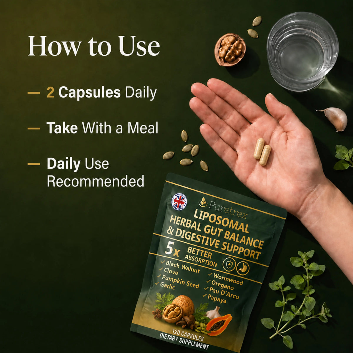 Wormwood, Black Walnut & Clove