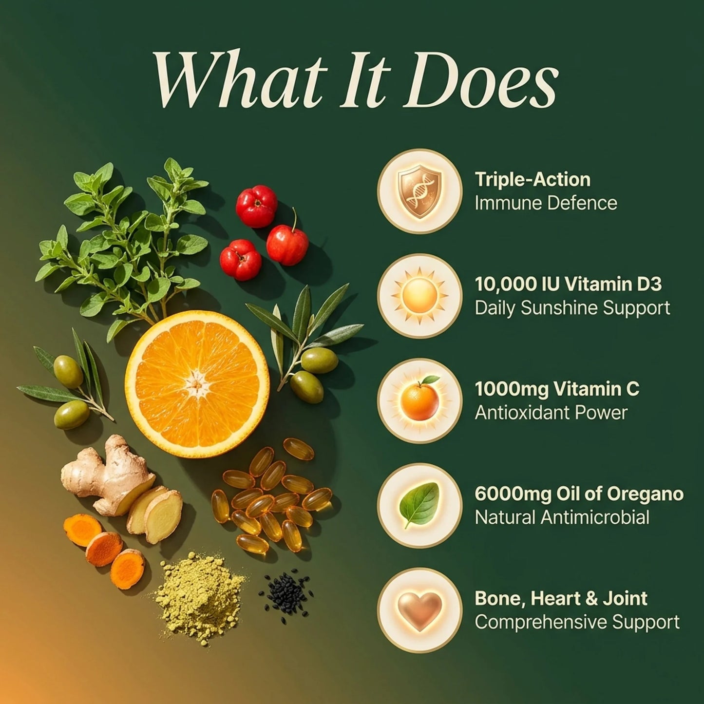 Immune Defense Triple Stack — Oil of Oregano + Liposomal Vitamin C + D3+K2
