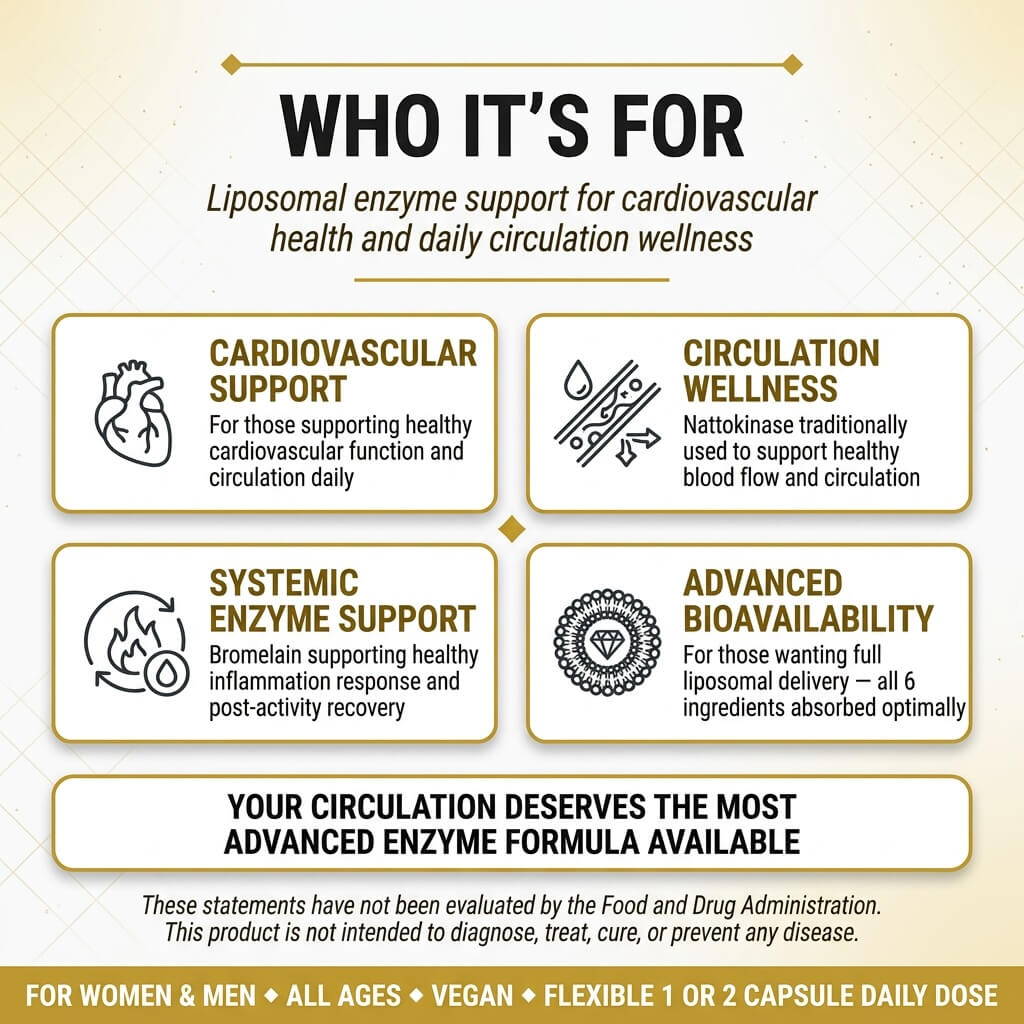 Liposomal Nattokinase 4000FU + Bromelain – Circulation & Heart Support
