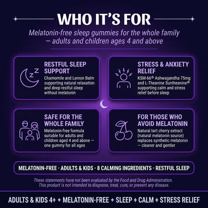 Family Sleep Gummies – for Adults & Kids (4+)