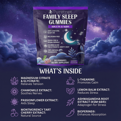 Family Sleep Gummies for Adults & Kids (4+) - product image 3 by PURETREX