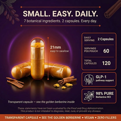 GLP-1 Support Complex – Berberine, Inulin & Chromium Formula