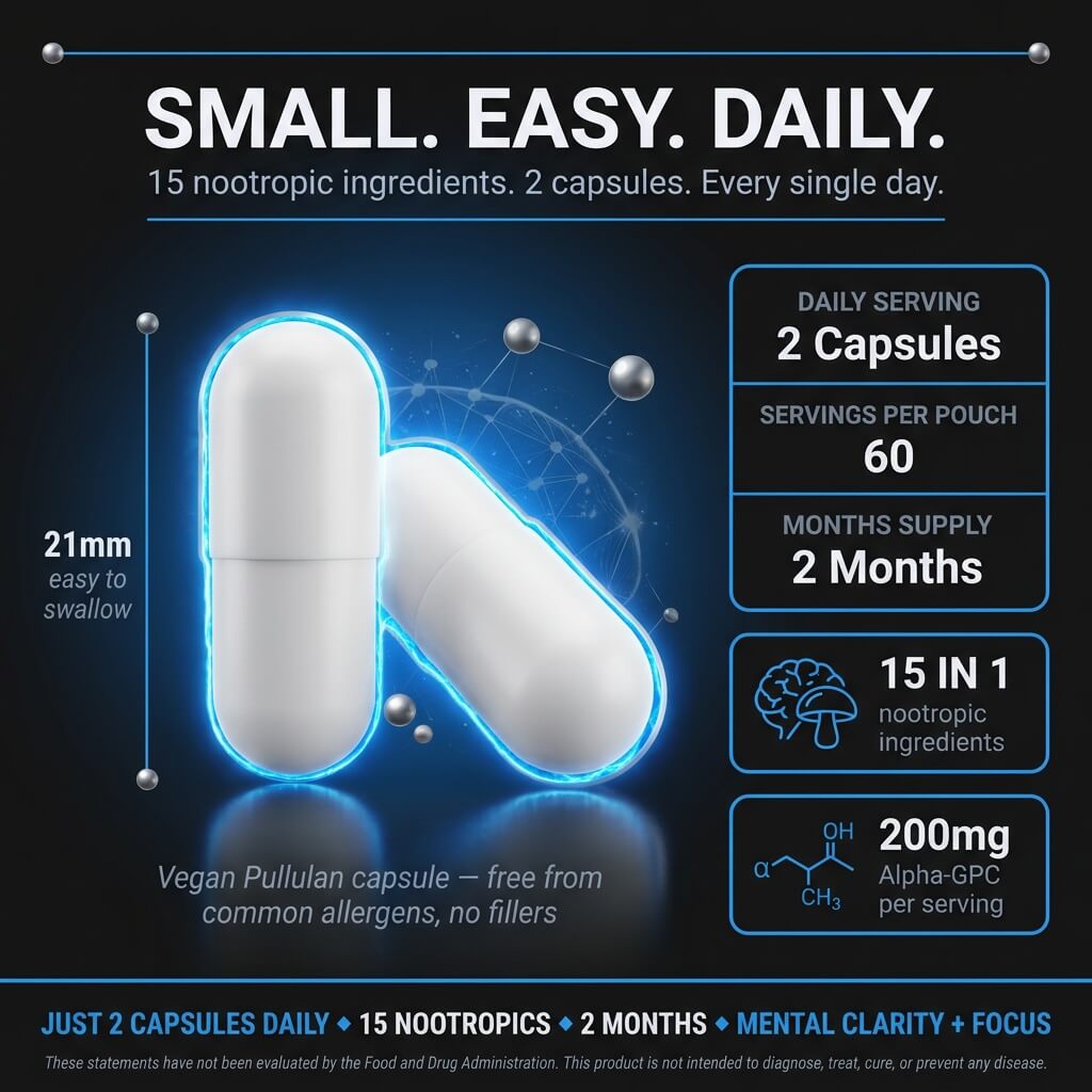 Neuro Boost Clarity Complex – Lion’s Mane & Botanical Blend Capsules