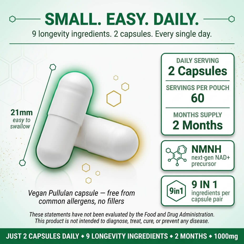 NMNH Ultra Complex Capsules – 1000mg NAD+ Support Formula