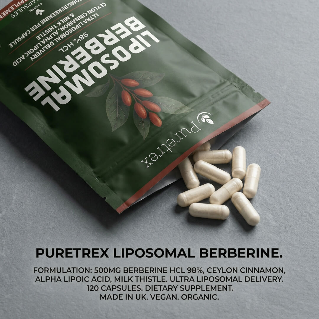 Liposomal Berberine 98% HCL 500mg + Ceylon Cinnamon, ALA, Milk Thistle - product image 6 by PURETREX
