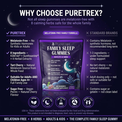 Family Sleep Gummies – for Adults & Kids (4+)