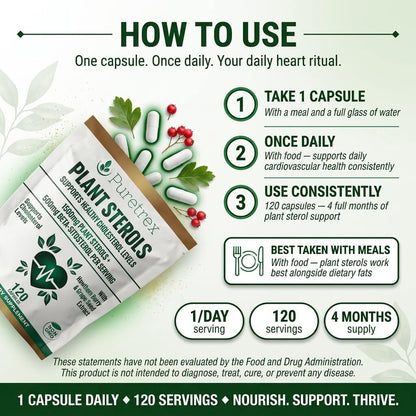 Plant Sterols Complex – 120 Capsules