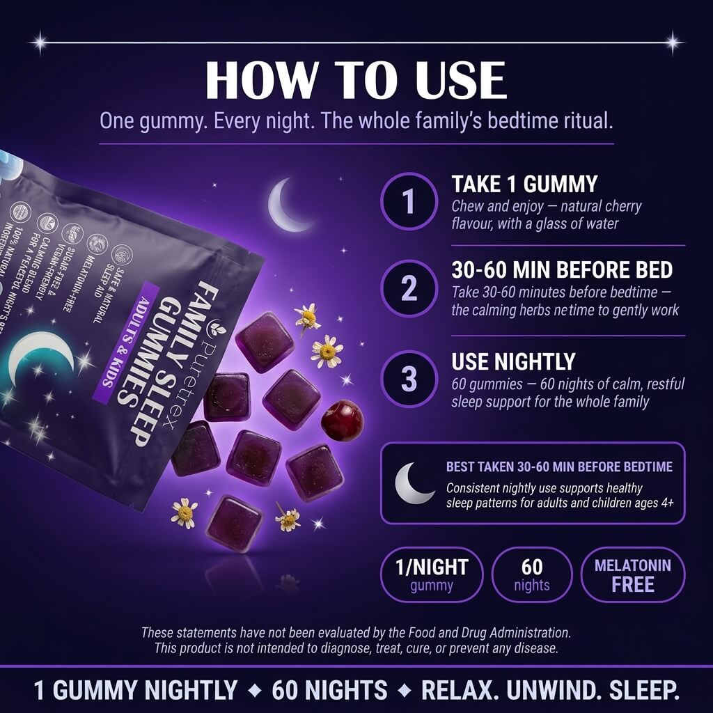 Family Sleep Gummies – for Adults & Kids (4+)