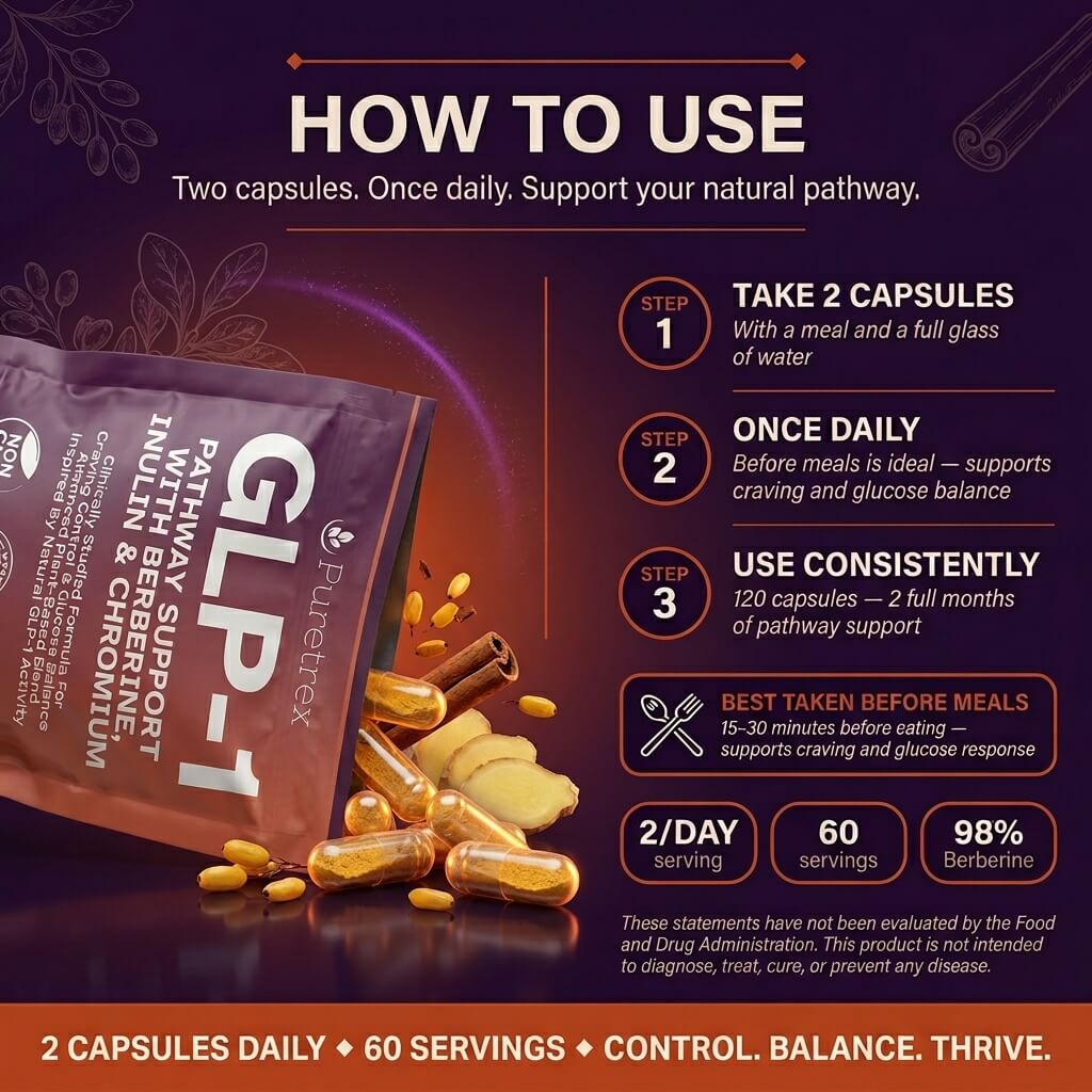 GLP-1 Support Complex – Berberine, Inulin & Chromium Formula