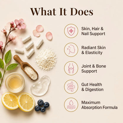 Wild Marine Collagen Peptides + Bovine Colostrum – Hyaluronic Acid & BioPerine®