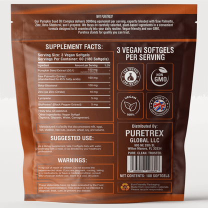 Cold Pressed Pumpkin Seed Oil & Saw Palmetto