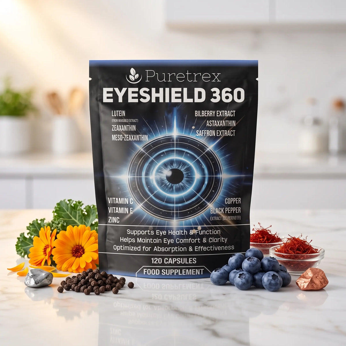 Eyeshield 360 Vision Support – Lutein, Zeaxanthin, Bilberry & Astaxanthin