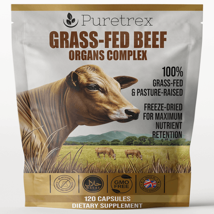 Grass-Fed Beef Organs Complex - product packaging by PURETREX