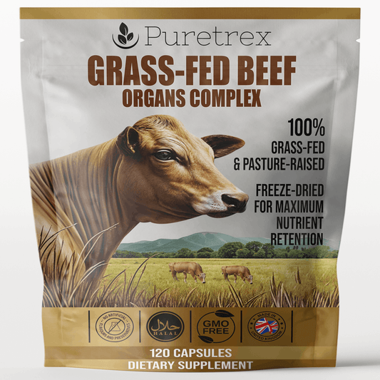 Grass-Fed Beef Organs Complex - product packaging by PURETREX