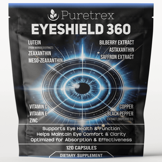 Eyeshield 360 Vision Support - product packaging by PURETREX