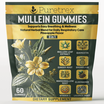 8-in-1 Mullein Gummies - product packaging by PURETREX