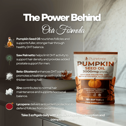 Cold Pressed Pumpkin Seed Oil & Saw Palmetto