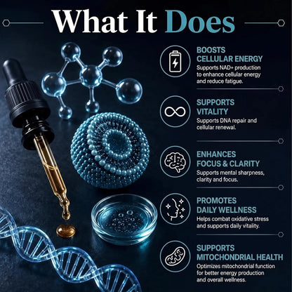 Liposomal NAD+ & NR Drops – Triple Action