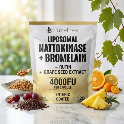Liposomal Nattokinase 4000FU + Bromelain – Circulation & Heart Support