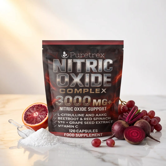 Nitric Oxide Complex 3000mg+ – L-Citrulline, AAKG, Beetroot & S7®