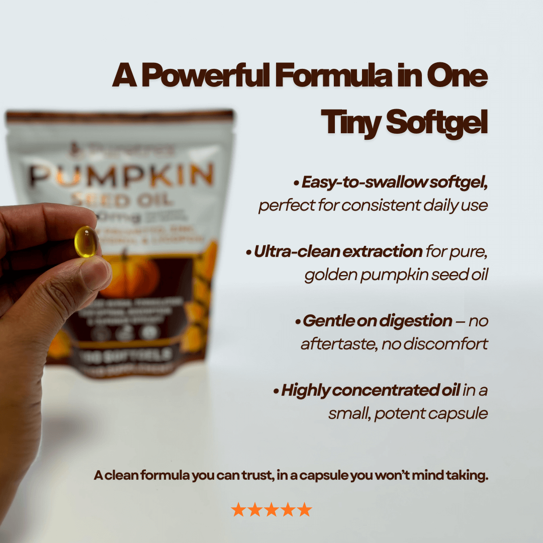 Cold Pressed Pumpkin Seed Oil & Saw Palmetto