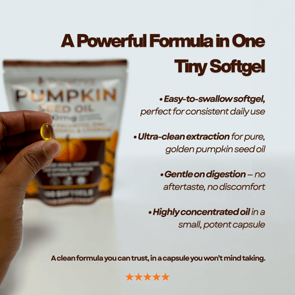 Cold Pressed Pumpkin Seed Oil & Saw Palmetto