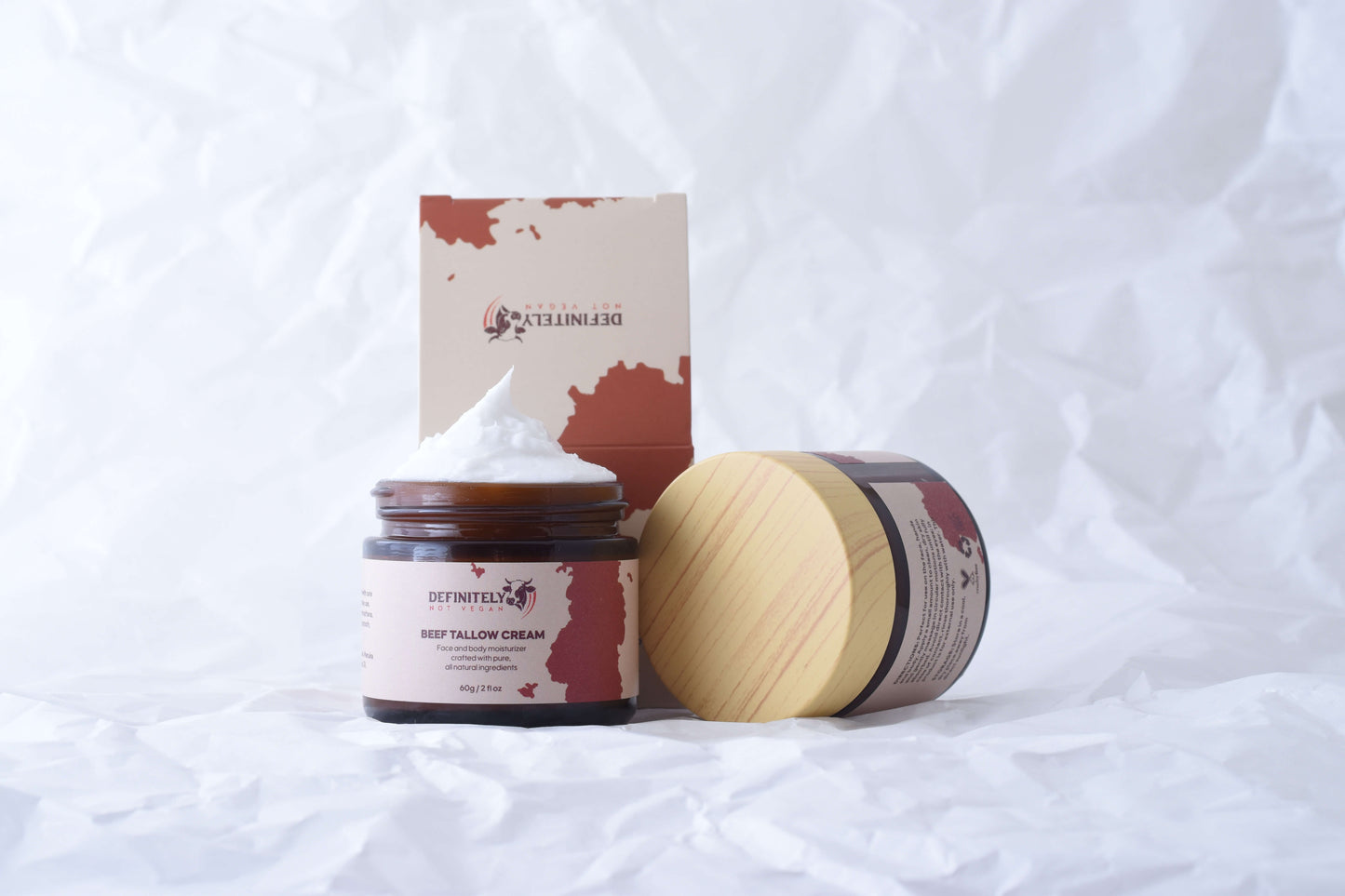 Beef Tallow Face & Body Cream with Collagen, Manuka Honey & Emu Oil