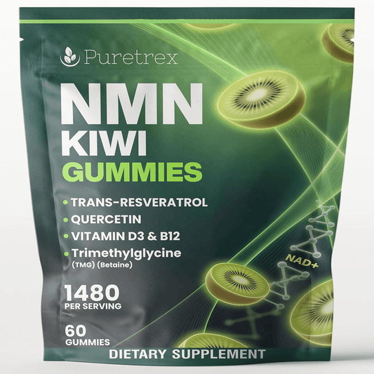 NMN Kiwi Gummies - product packaging by PURETREX